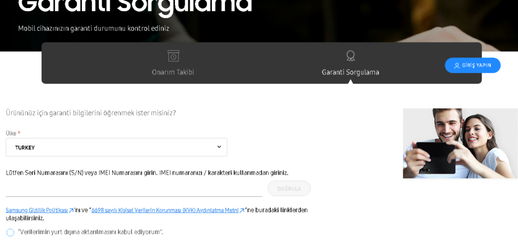 Samsung Garanti Sorgulama